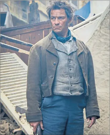  ??  ?? GIVE US A SONG: Dominic West as the sensible new face of Europe in Les Miserables