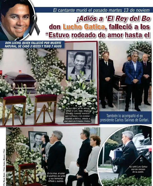 ¡Adiós a ‘El Rey del Bolero’!... El papá del actor Luis Gatica, don