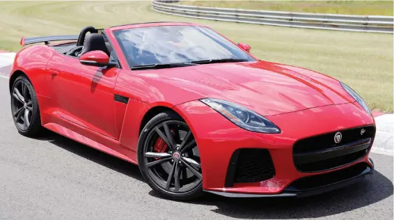  ??  ?? The F-Type SVR is the fastest and most powerful series production Jaguar.