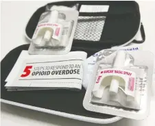  ?? MIKE HENSEN ?? Naloxone can halt the effects of an opioid overdose.