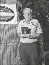  ??  ?? JOHN LOBECK OF TROOP 8053 received the Theo LeBaron Life Achievemen­t Award.