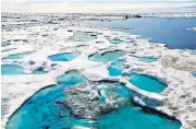  ?? GOLDMAN/ASSOCIATED PRESS FILE PHOTO] [DAVID ?? In this July 16, 2017, photo, ice is broken up by the passing of the Finnish icebreaker MSV Nordica as it sails through the Beaufort Sea off the coast of Alaska.