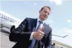  ?? — Reuters ?? Airbus incoming CEO Guillaume Faury poses during the unveiling of an Airbus A220-300 aircraft in Colomiers near Toulouse, France.