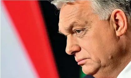 ?? Photograph: Márton Mónus/Reuters ?? Hungarian prime minister Viktor Orbán. The US ambassador to Hungary, David Pressman, said his country’s behaviour was putting its relationsh­ip with America at risk.