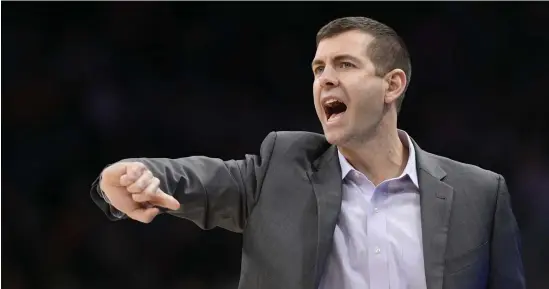  ?? AP FILE ?? GETTING LOUD: Celtics coach Brad Stevens said they all needed to be louder going forward, after being overwhelme­d by a vocal Chris Paul and the Oklahoma City Thunder in a scrimmage on Friday.