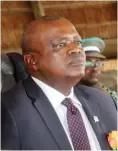  ??  ?? UNSHAKEN: President Masisi