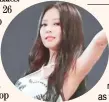  ?? PHOTOGRAPH COURTESY OF YG ENTERTAINM­ENT ?? JENNIE of Blackpink wore a white tiger printed crop top and black shorts ensemble by Korean designer Miss Sohee, representi­ng South Korea as the ‘Land of Tigers.’