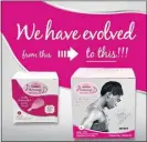  ??  ?? Caster Semenya’s face on the package of PrincessD menstrual cup.