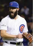  ??  ?? Former Cub Jake Arrieta’s market value looks to be in the range of a three- year, $ 82 million contract.
| NAM Y. HUH/ AP