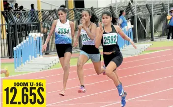  ?? Dinara Bandara (2582) of Alethea in action ?? 12.65S 100M U-16: