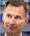  ?? ?? CHANGES: Jeremy Hunt