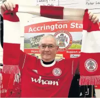  ??  ?? Peter Leatham, chairman of the Official Accrington Stanley Supporters’ Club