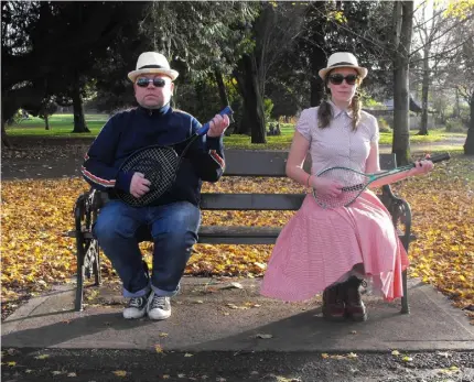  ??  ?? Ciaran Bermingham and Cora Fenton in ‘Fred and Alice’ at the Viking Theatre, Clontarf. Photo: Jeff Manning