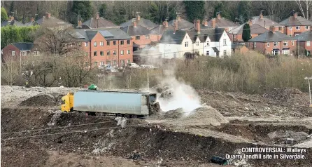  ??  ?? CONTROVERS­IAL: Walleys Quarry landfill site in Silverdale.