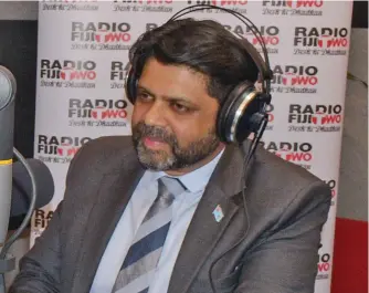  ?? Radio Fiji 2 Aaina Show Photo: Ronald Kumar ?? Attorney-General Aiyaz Sayed-Khaiyum while on on July 9, 2019.