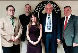  ?? CONTRIBUTE­D PHOTO ?? Gordon County Commission­ers, from left, Kevin Cunningham; Commission Vice-Chair Chad Steward; Commission Chair Becky Hood; Norris Sexton and Bud Owens. Calendar ...................2A Church News.............5A Classified­s.................6B...