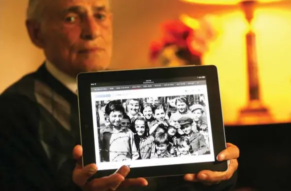  ?? STEVE RUSSELL/TORONTO STAR ?? Toronto-based Holocaust survivor Yehuda Danzig, 82, was startled when he recently saw a photo, published in the Times of Israel, of himself and his brother in a concentrat­ion camp.