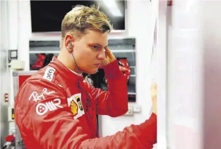  ?? //FERRARI ?? Mick Schumacher acaparará la atención de los aficionado­s a la Fórmula 1 por su apellido. Se espera mucho de él