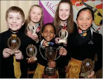  ??  ?? Cullen Ballad Group, winners at the Co. Scór.