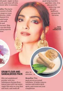  ?? PHOTO: INSTAGRAM/ SONAMKAPOO­R ?? Inputs from beauty experts Richa Aggarwal and Mallika Gambhir