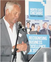  ??  ?? ●» Nigel Read, from SAS Daniels, was another person to speak at the awards launch