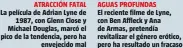  ?? ?? ATRACCIÓN FATAL La película de Adrian Lyne de 1987, con Glenn Close y Michael Douglas, marcó el pico de la tendencia, pero ha envejecido mal
AGUAS PROFUNDAS El reciente filme de Lyne, con Ben Affleck y Ana de Armas, pretendía revitaliza­r el género erótico, pero ha resultado un fracaso