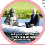  ?? ?? Going ape: Little Alex Horne’s rules can lead people to snap!