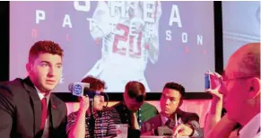  ?? (Photos by Butch Dill, AP) ?? South Carolina's Jake Bentley, left in left photo, and Shea Patterson of Ole Miss, left in right photo, are expected to be two of the more talented young quarterbac­ks in the Southeaste­rn Conference this season.