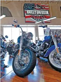  ?? ALAN DIAZ ASSOCIATED PRESS ?? Les Harley-Davidson sont sur la liste de produits américains qui pourraient être taxés par l’Union européenne.