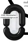  ??  ?? £988, Moustache at madeindesi­gn.co.uk