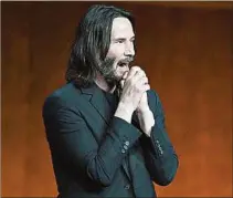  ?? ?? REGRESO. Keanu Reeves dijo presente para mostrar John Wick 4.