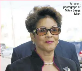  ?? ?? A recent photograph of Mitsy Seaga Mian