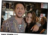  ?? ?? THIS TOWN: Niall Horan happily posed for photos with fans at the Fleadh in his hometown of Mullingar yesterday