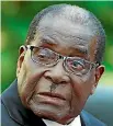  ??  ?? Former Zimbabwe president Robert Mugabe