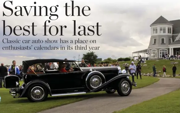  ?? GERRY MALLOY FOR THE TORONTO STAR ?? Grand Classics such as this Model J Duesenberg will be highlights of the Cobble Beach Concours d’Elegance, which runs from Sept. 12-13.