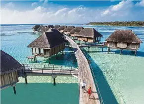  ??  ?? The idyllic Maldives beckons at Club Med Kani.