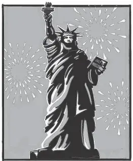  ?? Ken Ellis / Staff illustrati­on ?? America’s freedoms rank high on many lists.