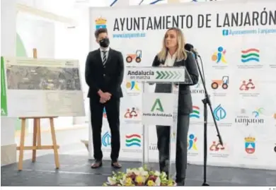  ?? G. H. ?? Presentaci­ón del proyecto de mejora de la entrada a la Alpujarra granadina por el municipio de Lanjarón.
