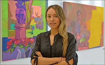  ?? FINO PIZARRO ?? BELÉN WONDA. La curadora y galerista asegura que hay que dejar de sacralizar el arte.