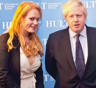  ?? ?? Technology lessons: Entreprene­ur Jennifer Arcuri and Boris Johnson