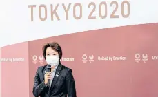  ?? /EFE. ?? Seiko Hashimoto participó en siete ediciones de los Juegos Olímpicos y busca aportar esa experienci­a a Tokio 2020.