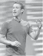 ?? Tribune News Service ?? Facebook CEO Mark Zuckerberg says he wants to make political ads more transparen­t.