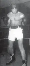  ?? SPECIAL TO THE WELLAND TRIBUNE ?? Welland Boxing Club founder Frank Degazio fought profession­ally in the early 1950s.