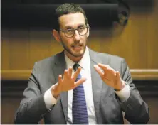 ?? Russell Yip / The Chronicle ?? State Sen. Scott Wiener is trying to close a loophole in a car break-in law to help victims and prosecutor­s.