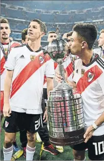  ?? FOTO: GYI ?? River ganó el domingo la Libertador­es El Barça le ganó en 2015