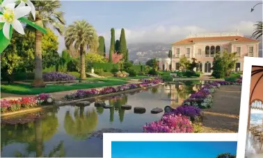  ??  ?? AU JARDIN. Accessible toute l’année, le restaurant de la villa Ephrussi de Rothschild ouvre sur une terrasse d’orangers et la baie de Villefranc­he. Ressourçan­t. Formules déj. à partir de 23 €. villa-ephrussi.com