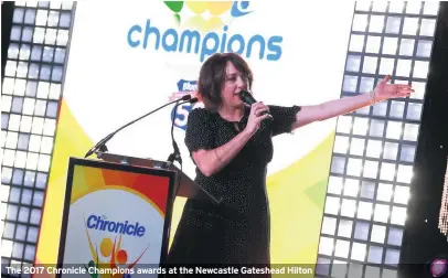  ??  ?? The 2017 Chronicle Champions awards at the Newcastle Gateshead Hilton