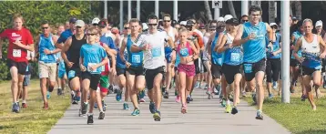  ??  ?? IN THEIR STRIDE: The Regional Running Challenge, which pitches competitor­s from Cairns against runners from Darwin and Alice Springs to crown the fastest city, was won by Luke Currie (above).