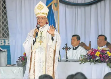  ?? AP ?? Del obispo de Managua, Silvio Báez, para una jornada de oración y ayuno contra la violencia. LLAMADO.