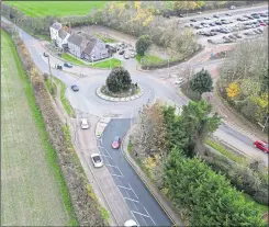  ?? Picture: Barry Goodwin ?? The roundabout near the Old Gate Inn